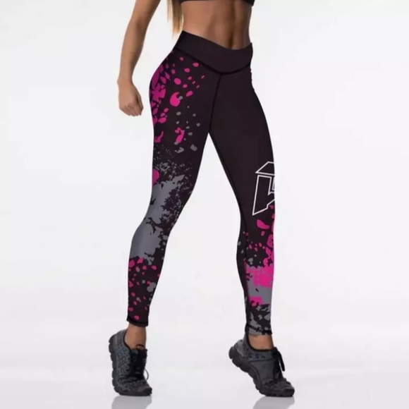 Pants - Sexy High Waist Elasticity Digital Leggings L044